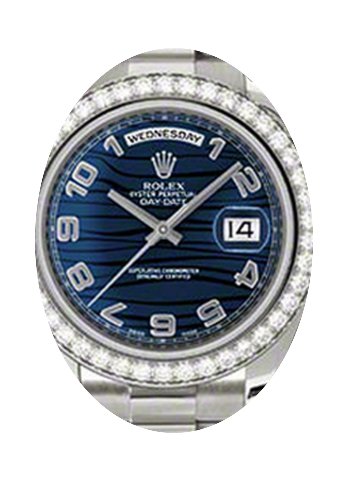 Rolex Day-Date II 218349-BUWADP 41mm Blu...