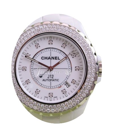 Chanel J12 H2013 42mm White Ceramic Diam...