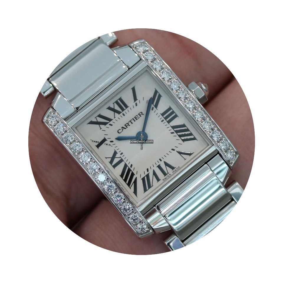 Cartier Ladies Tank Francaise 18k White ...