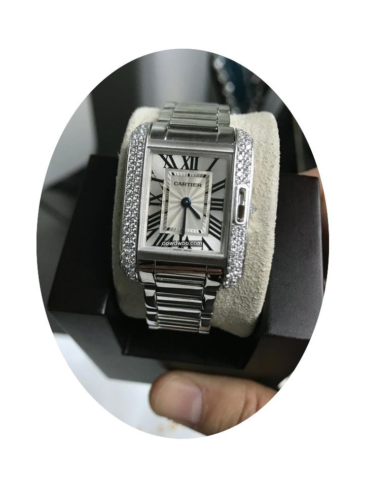 Cartier Tank Anglaise 18k White Gold Wt1...
