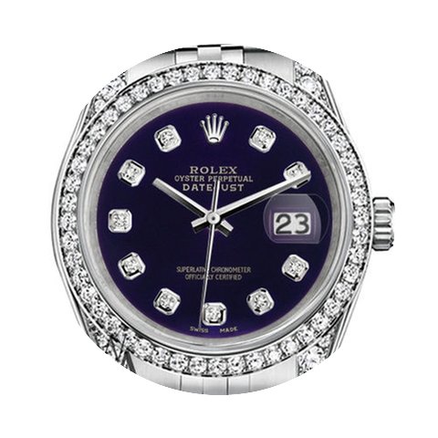 Rolex 36mm Datejust Purple Diamond Dial ...