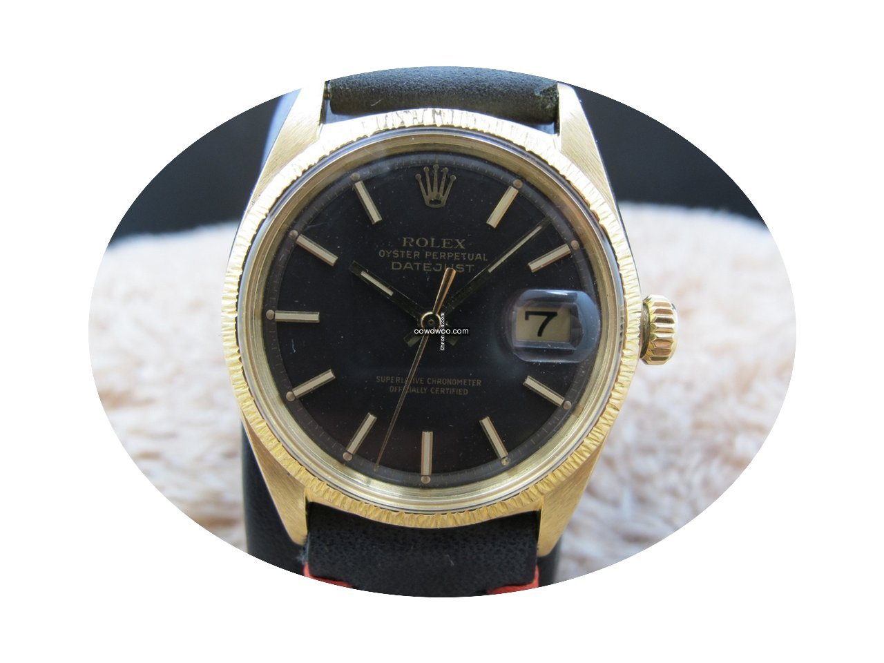 Rolex DATEJUST 1607 18K YG with Original...