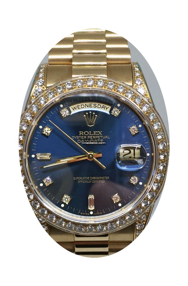 Rolex 18ct yellow gold diamond set Day-D...