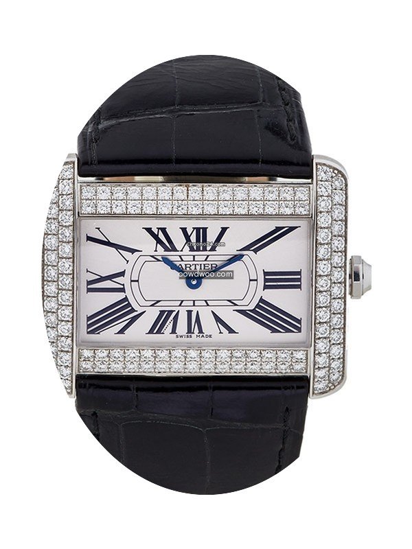 Cartier Tank Divan In Oro Bianco 18kt E ...