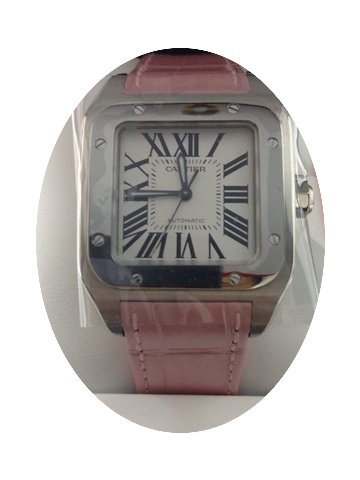 Cartier W20126X8 Santos 100 Automatic Pi...
