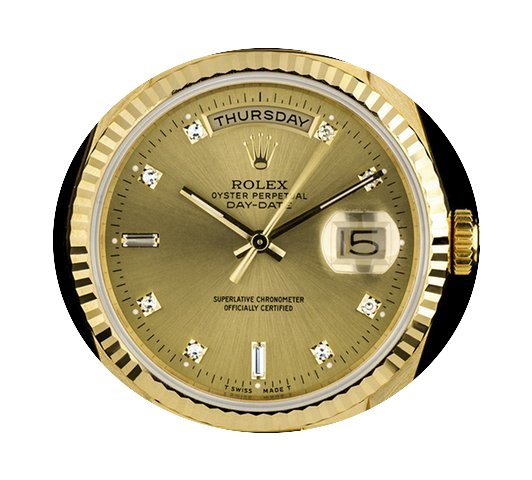 Rolex 18k Y/Gold O/P Champagne Diamond D...