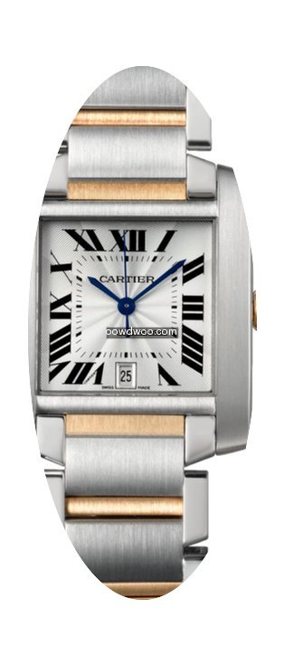 Cartier TANK FRANCAISE GM Y. Gold & Stee...
