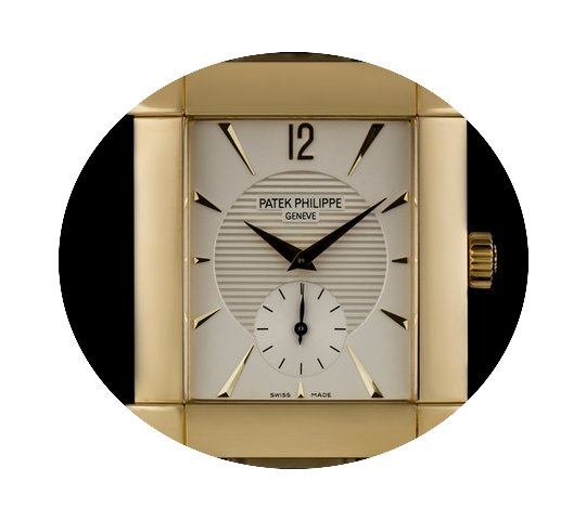 Patek Philippe 18k Yellow Gold Silver Di...