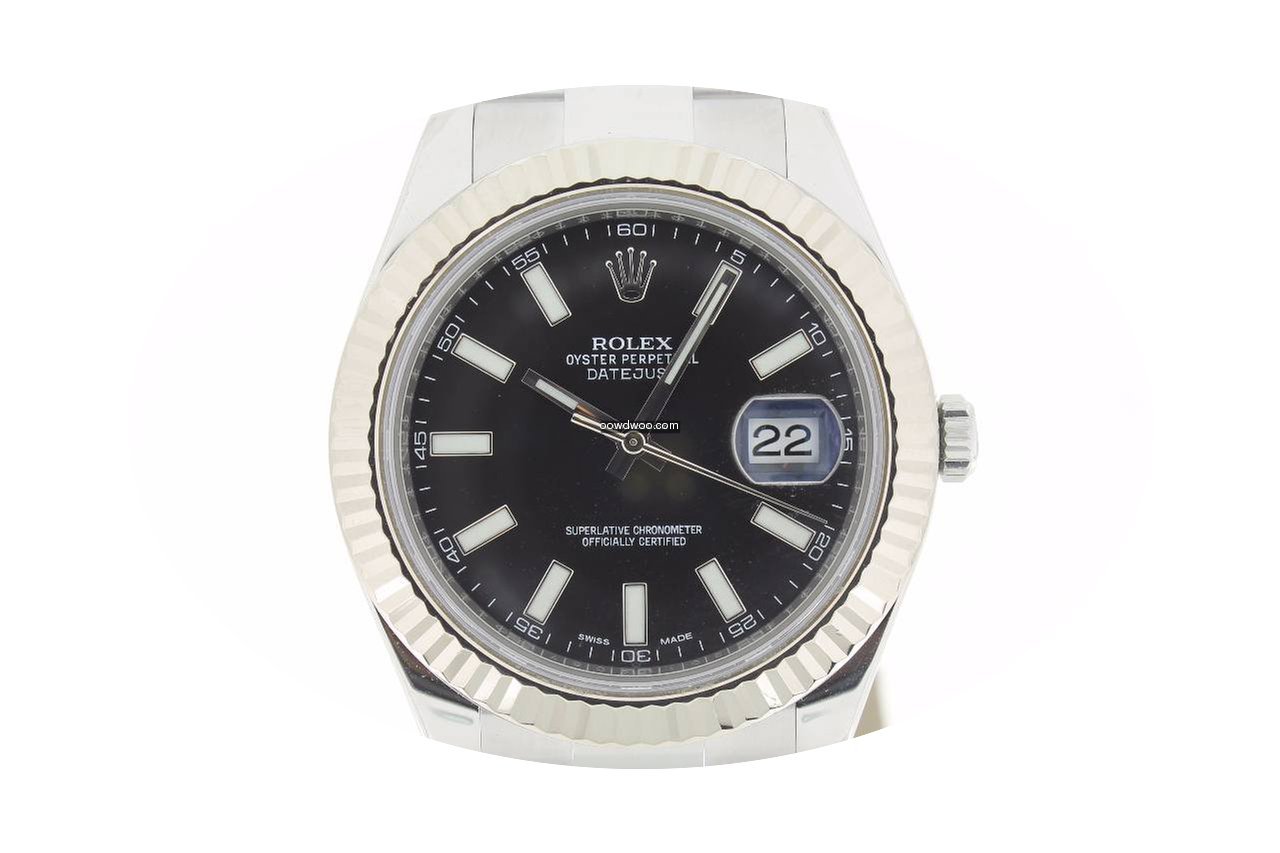 Rolex Datejust IISteel BlackDial WhiteGo...