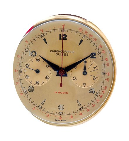 Chronographe Suisse Cie Vintage Rose Gol...