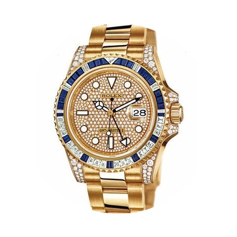 Rolex Gmt Master 2 Original Diamond/Saph...
