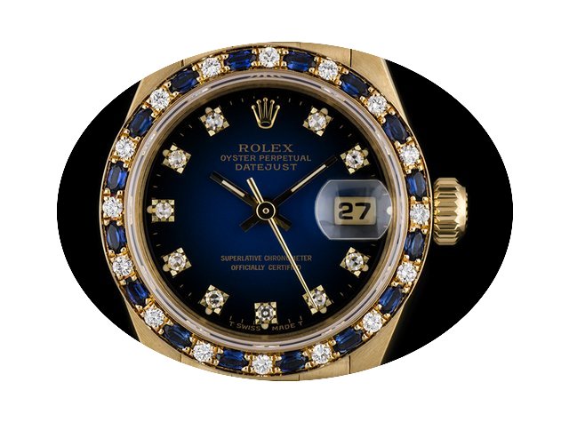 Rolex 18k Y/G O/P Sapphire & Diamond...