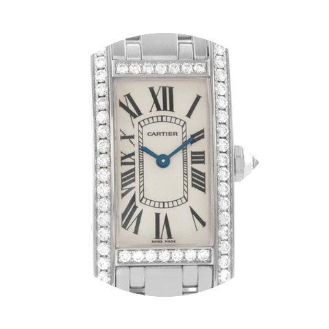 Cartier Tank Americaine 18k White Gold D...