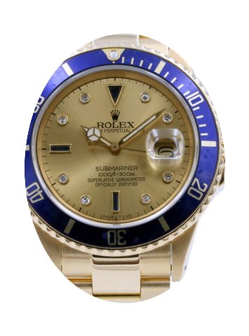 Rolex Submariner 16808 Men's 40mm Serti ...