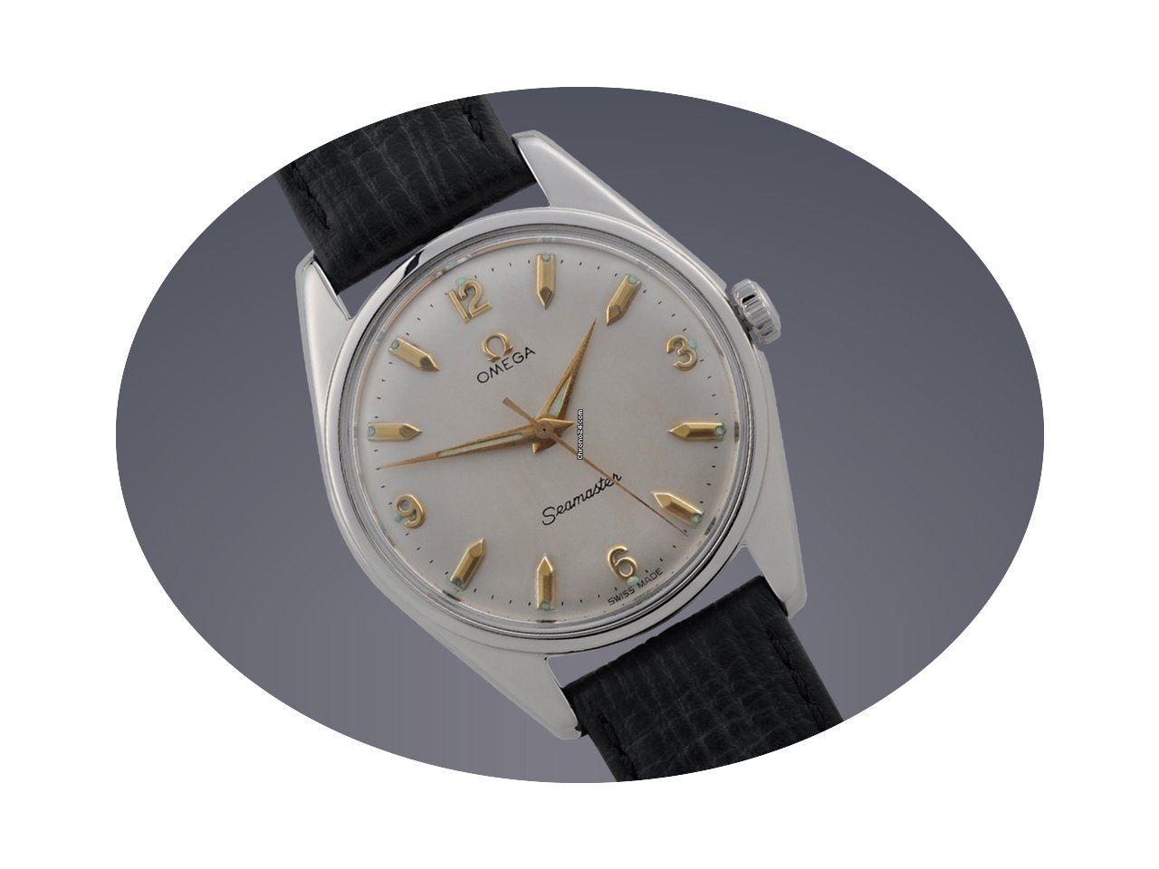 Omega Seamaster stainless steel manual w...