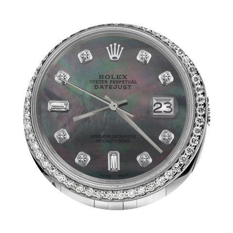 Rolex Men`s Rolex 36mm Datejust Black Mo...