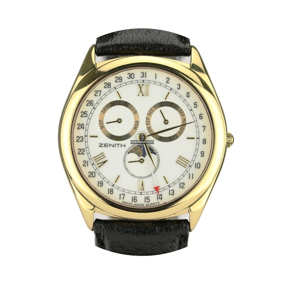 Zenith Or 18ct GMT Phase de lune...