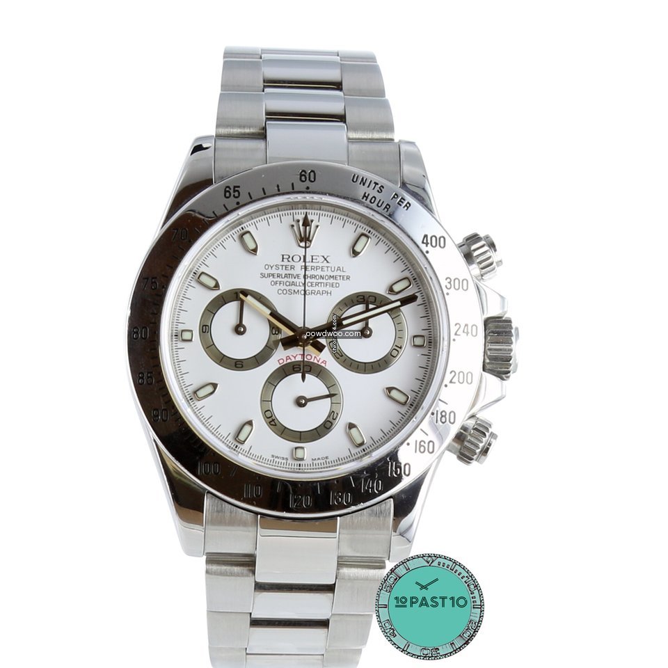 Rolex Daytona - 116520 - White Dial...