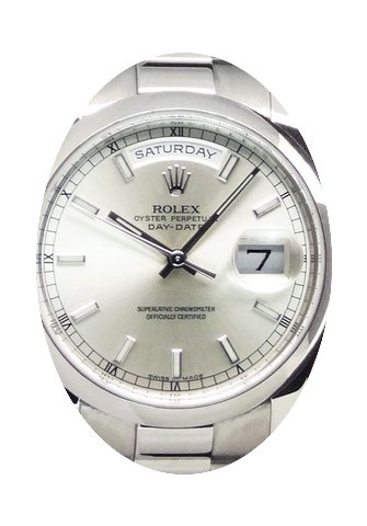 Rolex Day-Date 36 118209-SLVSDP Silver I...