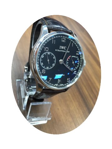 IWC Portuguese 7 Day Black Dial...