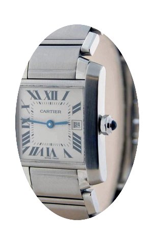 Cartier Tank Francaise Stainless Steel Q...