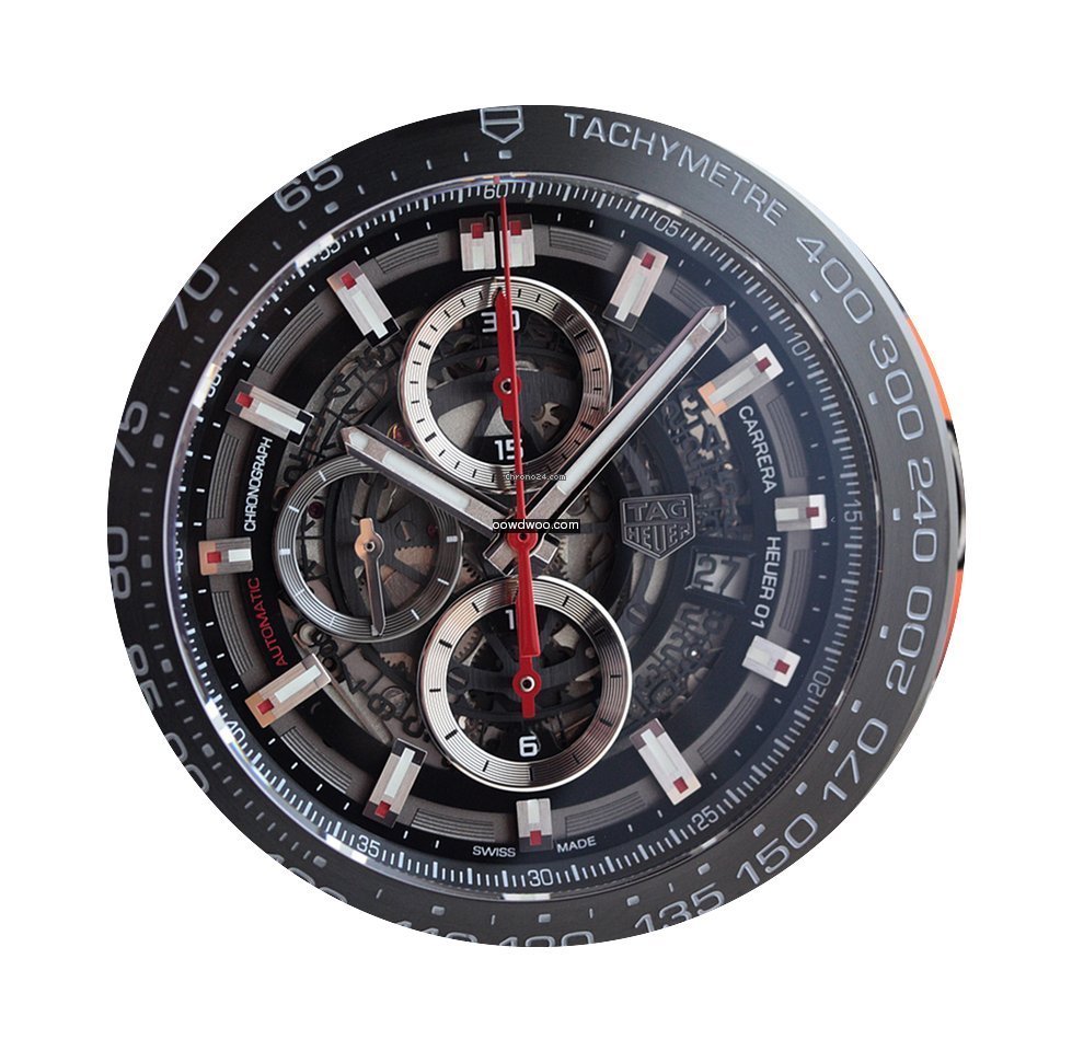 TAG Heuer Men's CARRERA Heuer 01 Black 4...