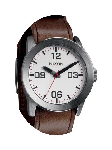 Nixon Private A049-1113 Silver Brown Her...