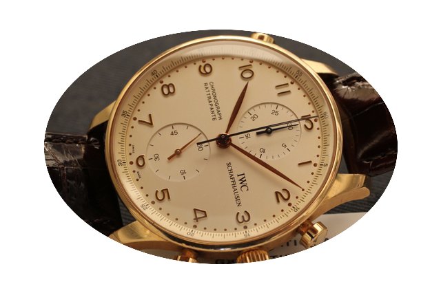 IWC portoghese rose gold rattrapante - o...