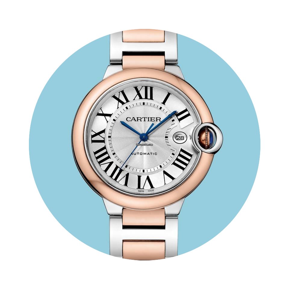 Cartier Ballon Bleu 42 mm Stahl Rotgold ...