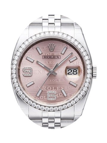 Rolex Datejust 36 Edelstahl Weißgold Di...