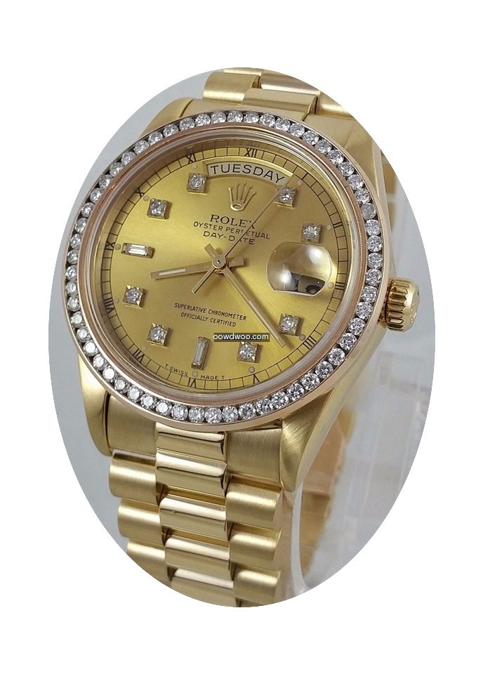 Rolex President Day Date Mens 18k Gold 1...