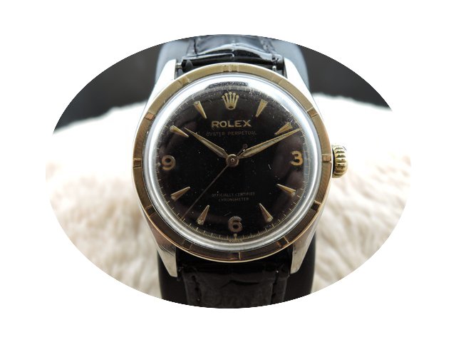Rolex SEMI-BUBBLEBACK 6103 2-Tone with E...