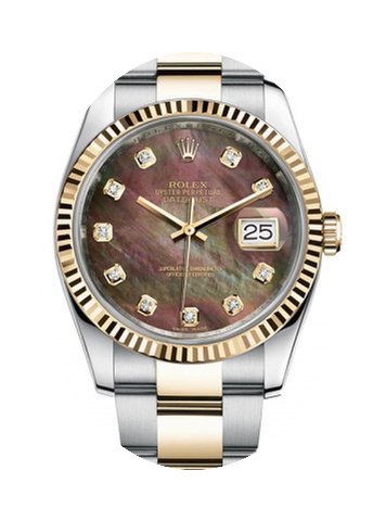 Rolex New Style Datejust Two Tone Fluted...