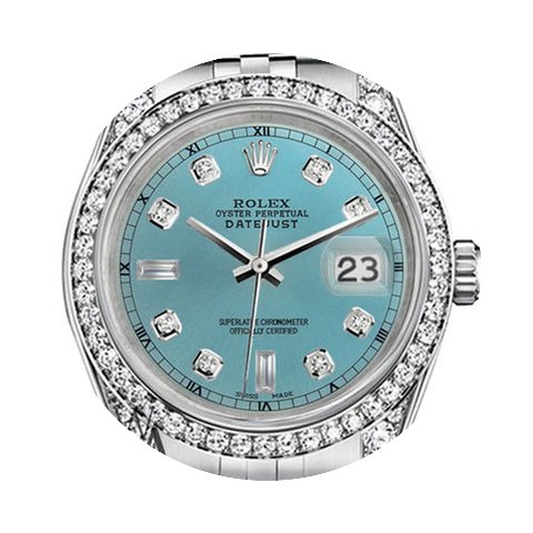 Rolex 36mm Datejust Ice Blue Diamond Dia...
