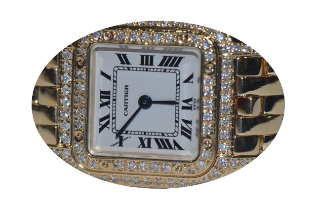 Cartier Panther 18K Solid Gold Diamonds...