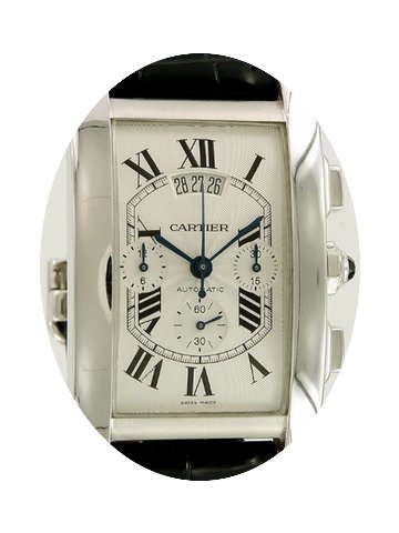 Cartier Tank Americaine Chronograph Whit...