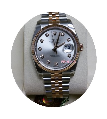 Rolex DATEJUST Silver Diamond Dial 11623...