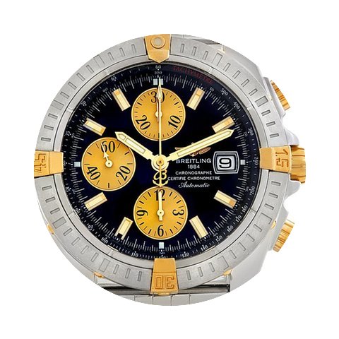 Breitling Chronomat Steel 18k Gold Watch...