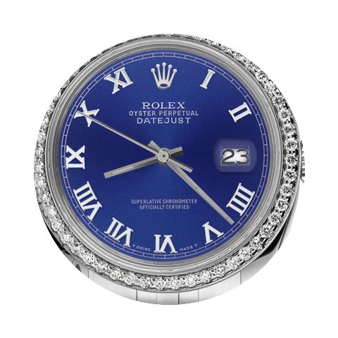 Rolex Men`s Rolex 36mm Datejust Blue Col...