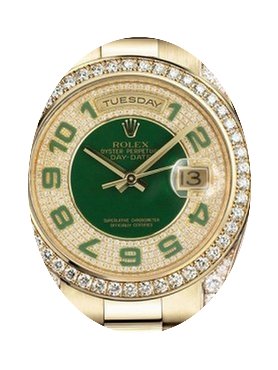 Rolex Day-Date 36 118388-GRNDDP Pave Dia...
