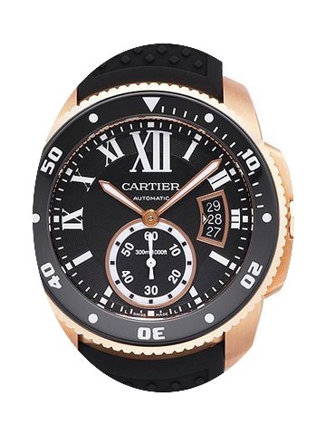 Cartier Calibre de Cartier Diver 18k Rot...