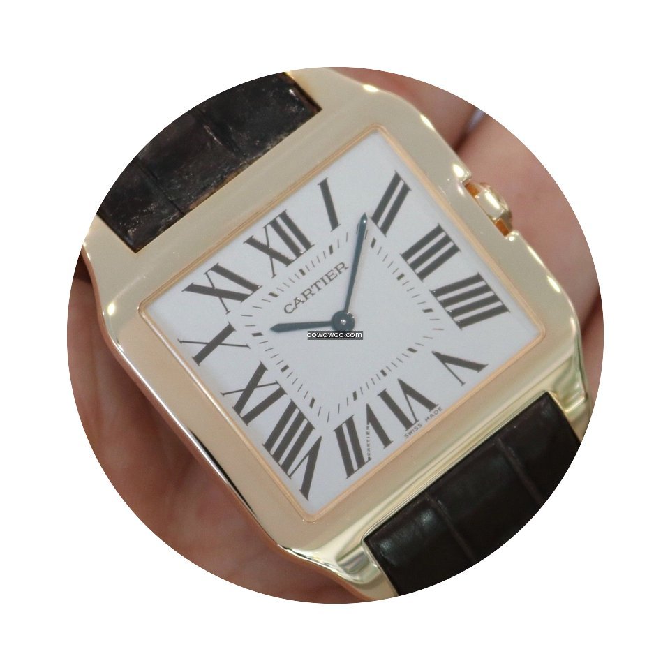 Cartier Santos Dumont Large 18k Rose Gol...