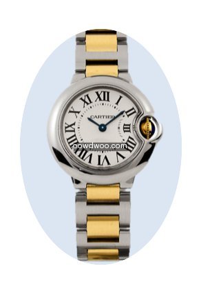 Cartier Ballon Bleu 28 mm Stahl Gold Spi...