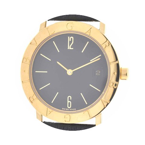 Bulgari BB 33 18K Yellow Gold Watch Leat...