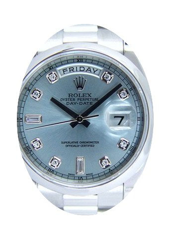 Rolex Day-Date 36 118206-BLUDDP Ice Blue...