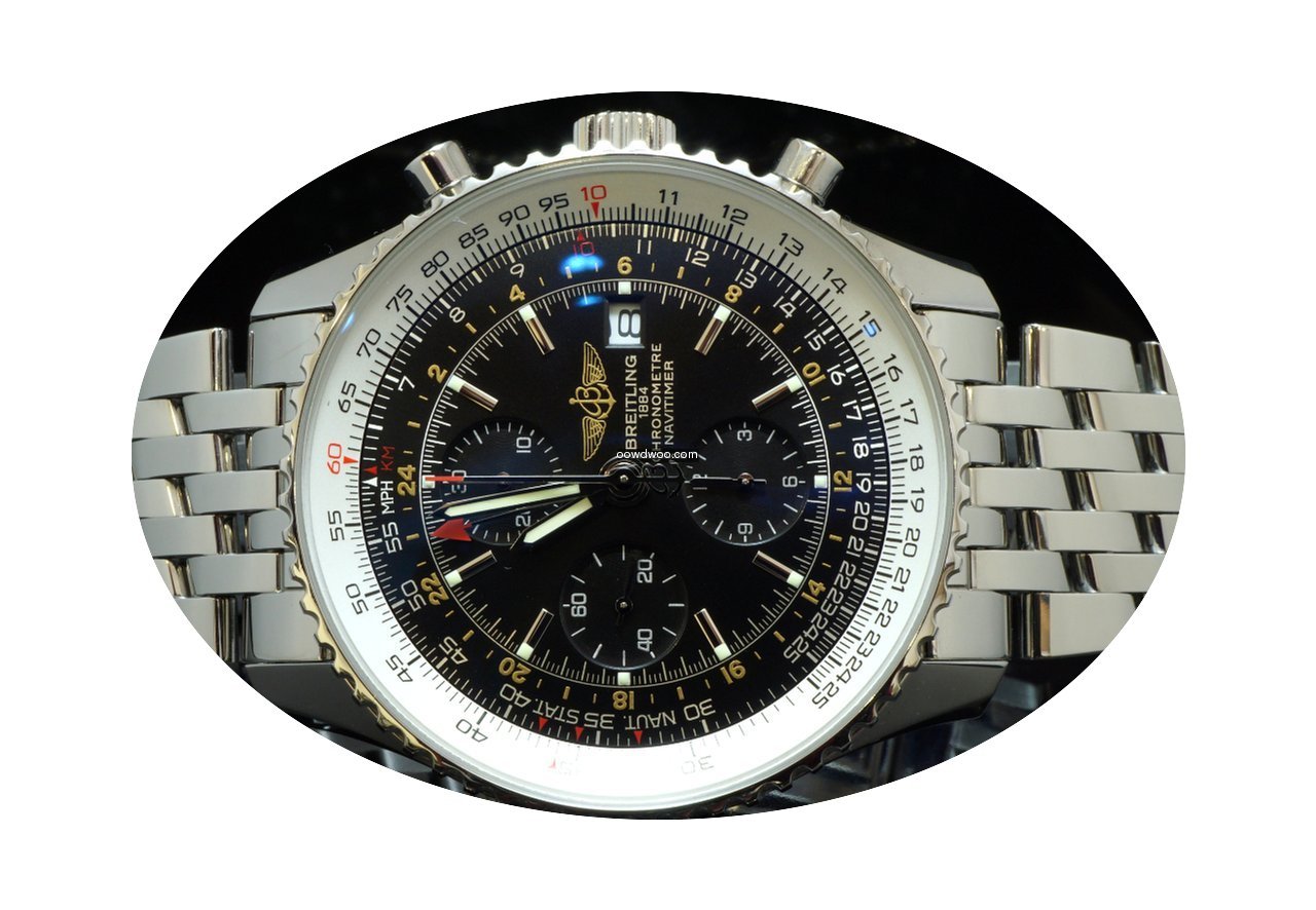 Breitling 2010 Navitimer World GMT, MINT...