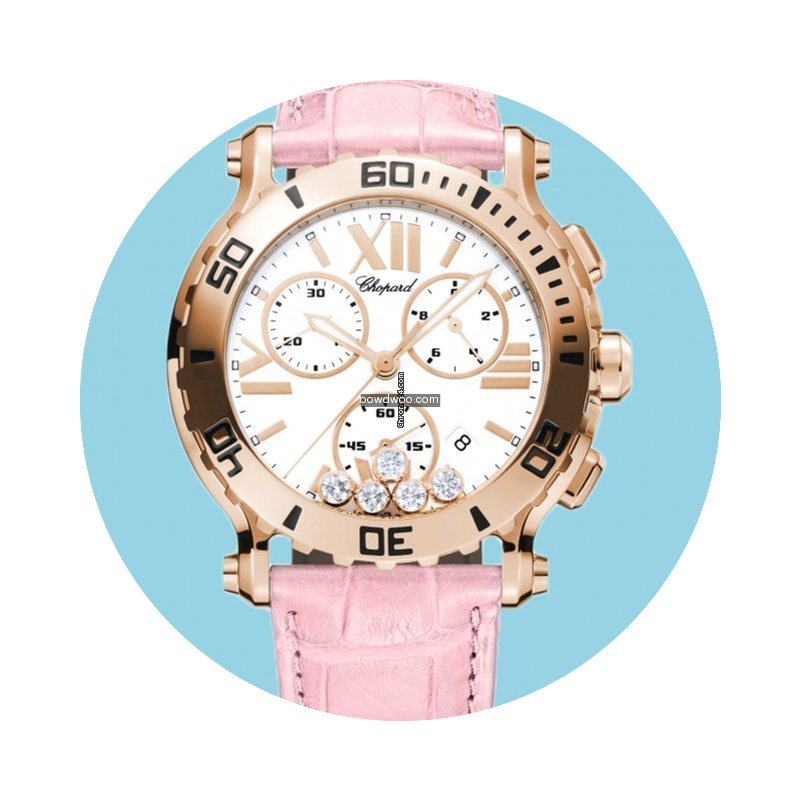 Chopard Happy Sport 42 mm Chrono Leder R...