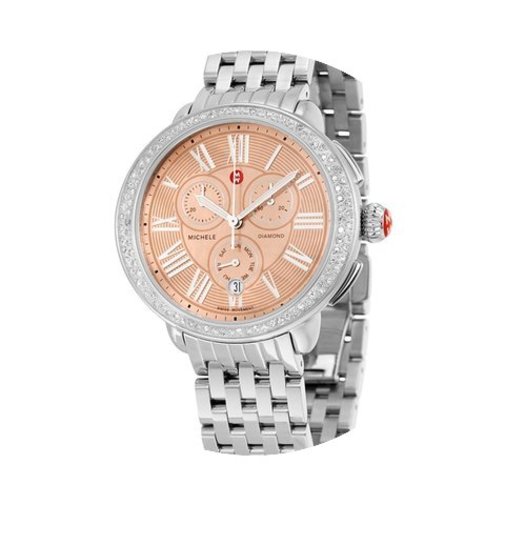 Michele Serein Metallic Rose Gold Mother...