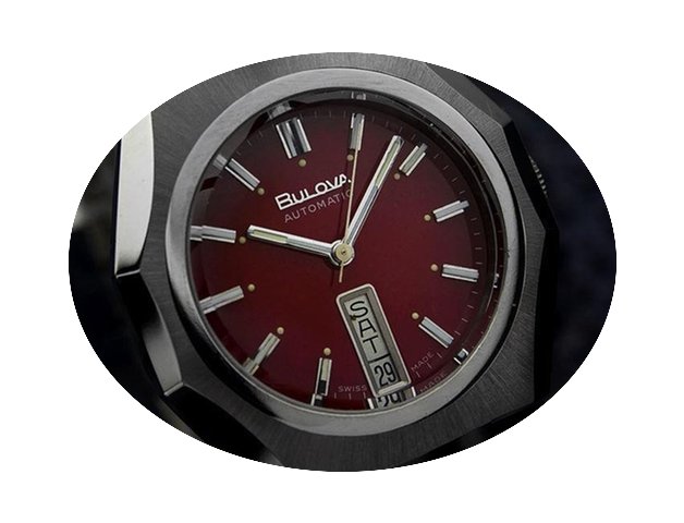 Bulova Double Date Automatic Red Dial Wa...