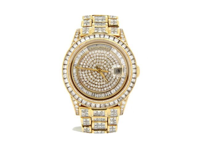 Rolex 18k Gold Day-date President 35ct F...